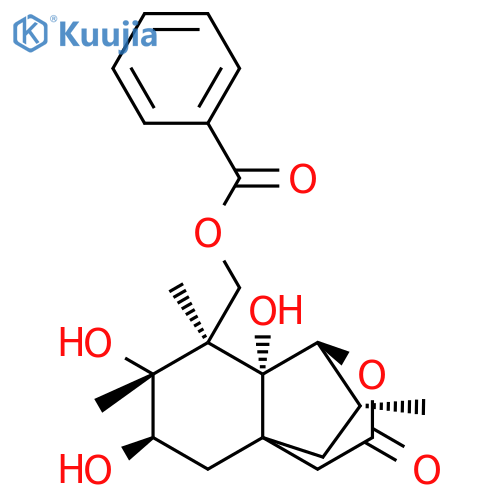 1,4a-Ethano-4aH-2-benzopyran-3(4H)-one,8-[(benzoyloxy)methyl]hexahydro-6,7,8a-trihydroxy-7,8,9-trimethyl-,(1S,4aR,6R,7R,8R,8aR,9R)- structure