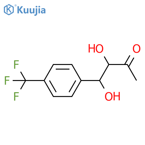 2-Butanone, 3,4-dihydroxy-4-[4-(trifluoromethyl)phenyl]-, (3S,4S)- structure