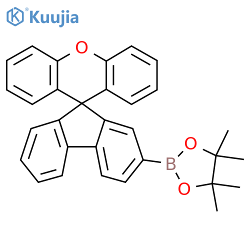 4,4,5,5-Tetramethyl-2-spiro[fluorene-9,9'-xanthene]-2-yl-1,3,2-dioxaborolane structure