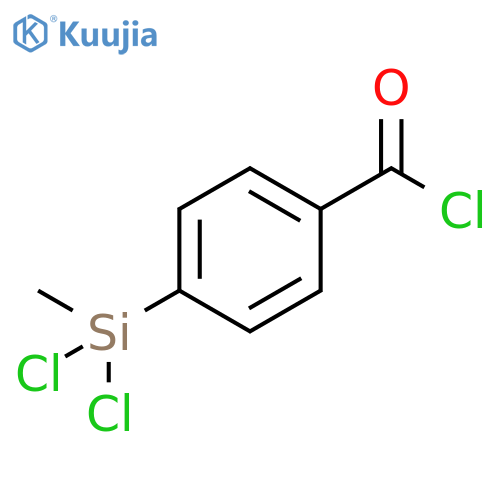 Benzoyl chloride, 4-(dichloromethylsilyl)- structure