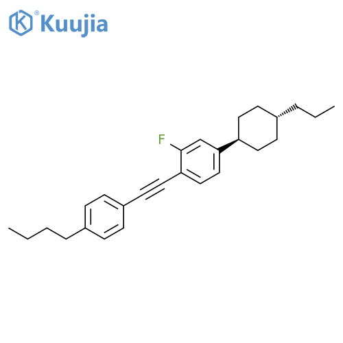 Benzene,1-[(4-butylphenyl)ethynyl]-2-fluoro-4-(trans-4-propylcyclohexyl)- structure
