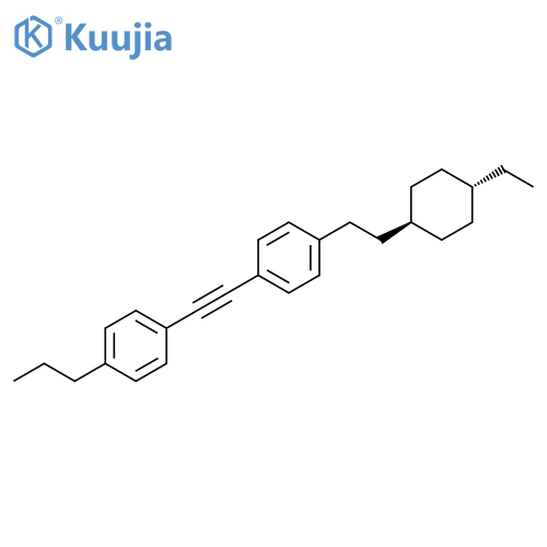 Benzene, 1-[[4-[2-(trans-4-ethylcyclohexyl)ethyl]phenyl]ethynyl]-4-propyl- structure