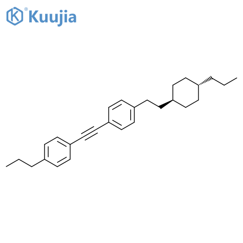 Benzene,1-[[4-[2-(trans-4-propylcyclohexyl)ethyl]phenyl]ethynyl]-4-propyl- structure