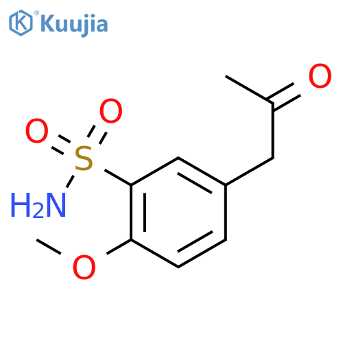 5-Acetonyl-2-methoxybenzenesulfonamide structure