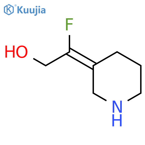 2-fluoro-2-(piperidin-3-ylidene)ethan-1-ol, Mixture of isomers structure