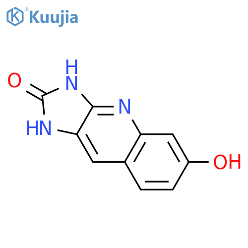1,3-dihydro-6-hydroxy-2H-Imidazo[4,5-b]quinolin-2-one structure