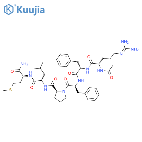 L-Methioninamide,N2-acetyl-L-arginyl-L-phenylalanyl-L-phenylalanyl-L-prolyl-L-leucyl- (9CI) structure