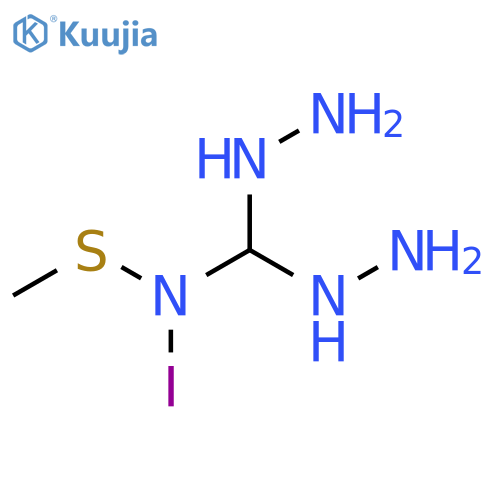 Dihydrazinyl-N-iodo(methylthio)methanamine structure