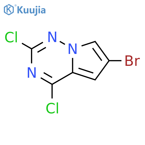 6-bromo-2,4-dichloropyrrolo[2,1-f][1,2,4]triazine structure