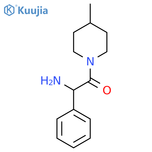 Ethanone, 2-amino-1-(4-methyl-1-piperidinyl)-2-phenyl- structure