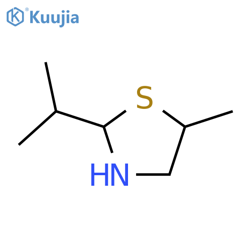 Thiazolidine,5-methyl-2-(1-methylethyl)- structure