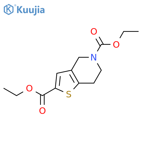 Diethyl 6,7-dihydrothieno[3,2-c]pyridine-2,5(4H)-dicarboxylate structure