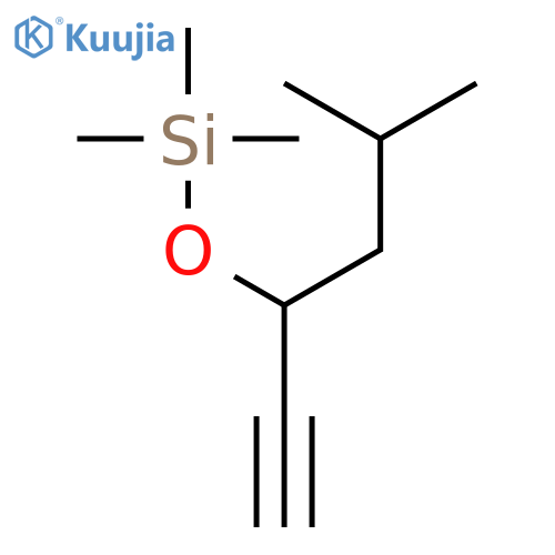Silane, (1-ethynyl-3-methylbutoxy)trimethyl-, (±)- structure