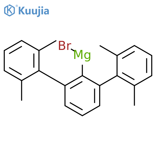 Magnesium, bromo(2,2'',6,6''-tetramethyl[1,1':3',1''-terphenyl]-2'-yl)- structure