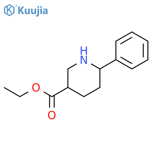 3-Piperidinecarboxylic acid, 6-phenyl-, ethyl ester structure
