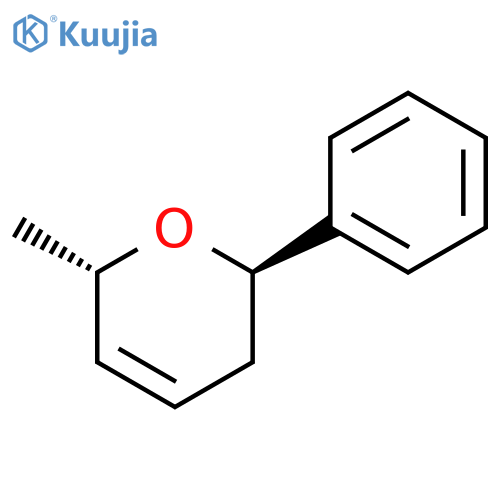 2H-Pyran, 3,6-dihydro-6-methyl-2-phenyl-, (2R,6S)- structure