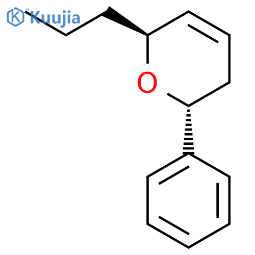 2H-Pyran, 3,6-dihydro-2-phenyl-6-propyl-, (2R-trans)- structure
