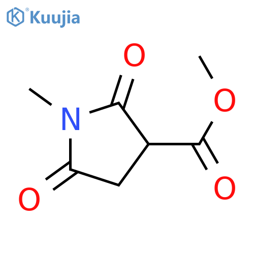 1-methyl-2,5-dioxo-3-Pyrrolidinecarboxylic acid methyl ester structure