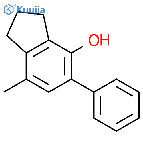 7-methyl-5-phenyl-2,3-dihydro-1H-inden-4-ol structure