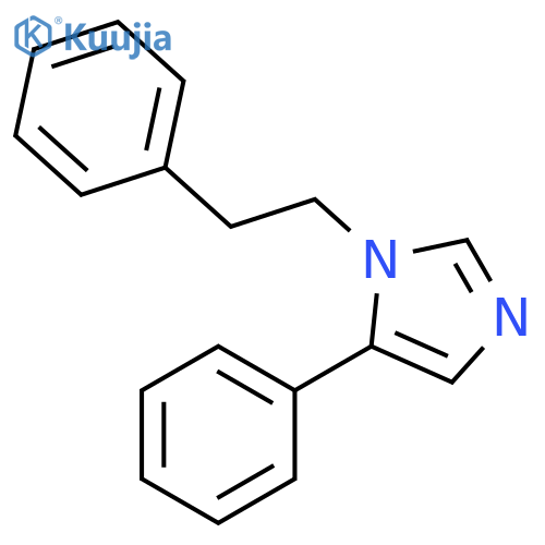1H-Imidazole, 5-phenyl-1-(2-phenylethyl)- structure