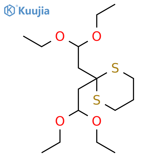 1,3-Dithiane, 2,2-bis(2,2-diethoxyethyl)- structure