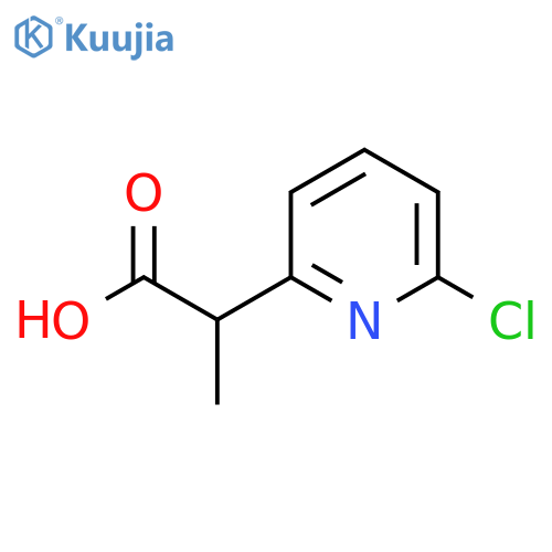 2-(6-chloropyridin-2-yl)propanoic acid structure