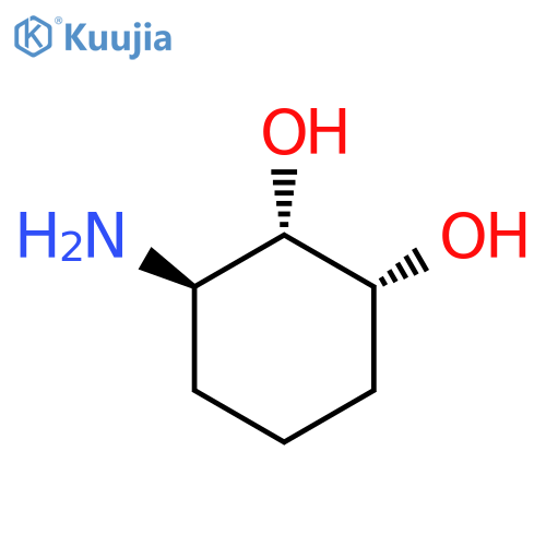 (1R,2S,3R)-3-aminocyclohexane-1,2-diol structure