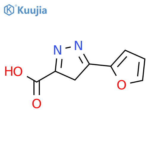5-(furan-2-yl)-1H-pyrazole-3-carboxylic acid structure