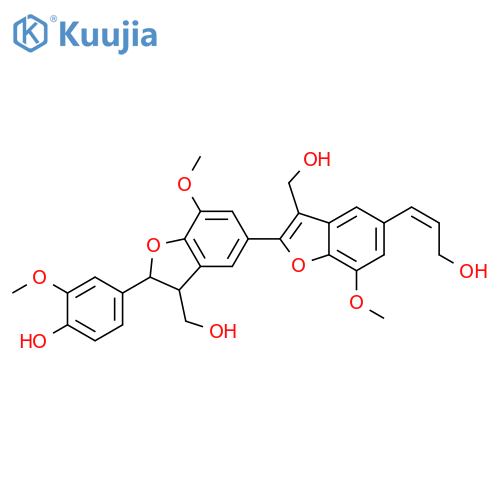 4',7:4'',7'-Diepoxy-3,5',5''-trimethoxy-3',8:3'',8'-sesquilign-7''-ene-4,9,9',9''-tetrol; (7R*,7'R*,7''E,8S*,8'S*)-form, 7',8'-Didehydro structure