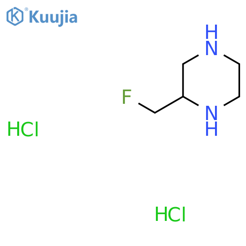 2-(FLUOROMETHYL)PIPERAZINE DIHYDROCHLORIDE structure