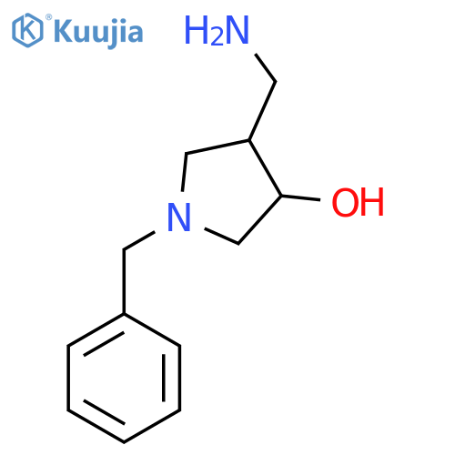 4-(aminomethyl)-1-benzylpyrrolidin-3-ol structure