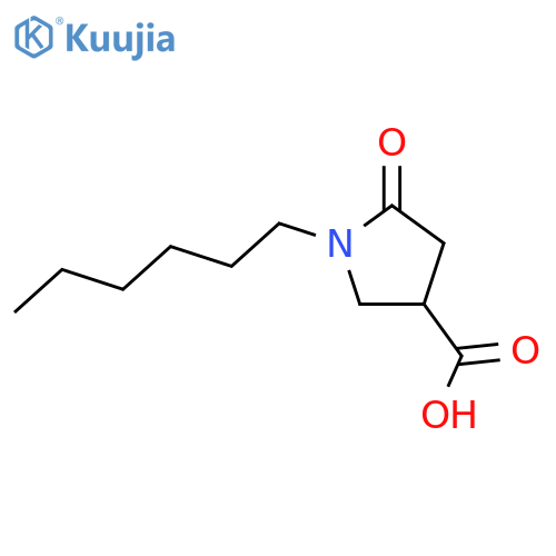1-Hexyl-5-oxopyrrolidine-3-carboxylic Acid structure