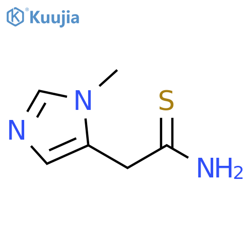 2-(1-methyl-1H-imidazol-5-yl)ethanethioamide structure