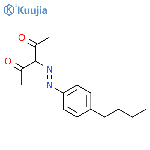 2,4-Pentanedione, 3-[(4-butylphenyl)azo]- structure