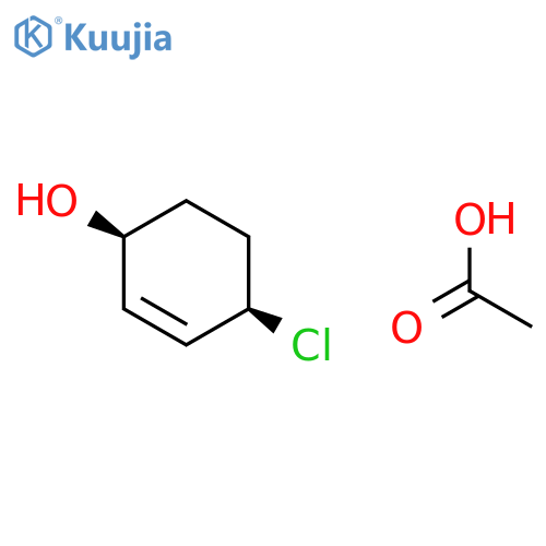 2-Cyclohexen-1-ol, 4-chloro-, acetate, cis-(±)- structure
