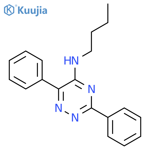 1,2,4-Triazin-5-amine, N-butyl-3,6-diphenyl- structure