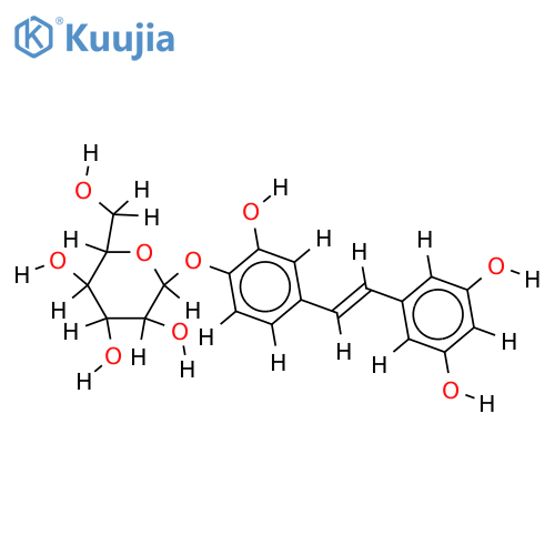 piceatannol 4'-O-beta-D-glucopyranoside structure