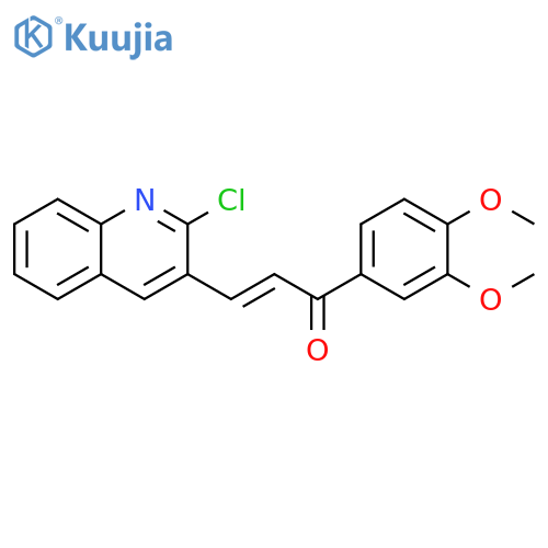 (2E)-3-(2-Chloro-3-quinolinyl)-1-(3,4-dimethoxyphenyl)-2-propen-1-one structure