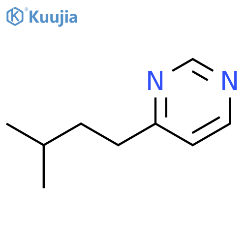 4-(3-methylbutyl)pyrimidine structure