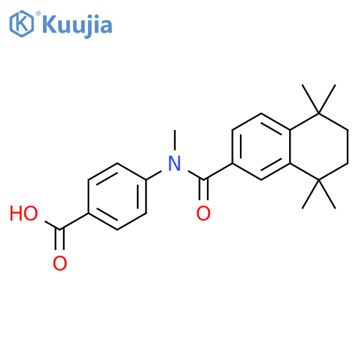 Benzoic acid,4-[methyl[(5,6,7,8-tetrahydro-5,5,8,8-tetramethyl-2-naphthalenyl)carbonyl]amino]- structure