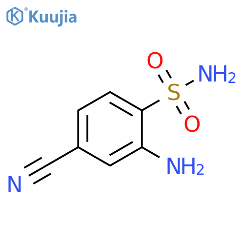 2-AMINO-4-CYANOBENZENE-1-SULFONAMIDE structure
