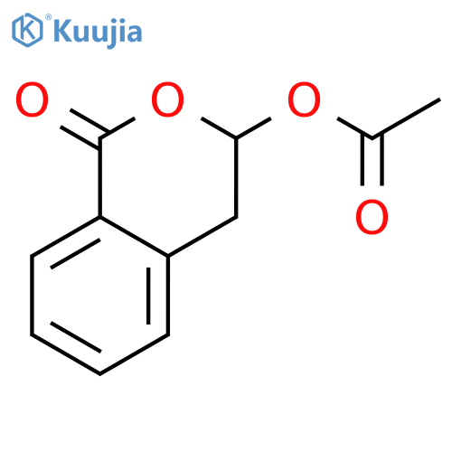 (1-oxo-3,4-dihydroisochromen-3-yl) acetate structure