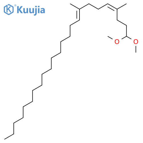 4,8-TETRACOSADIENE, 1,1-DIMETHOXY-4,8-DIMETHYL-, (Z,E)- structure