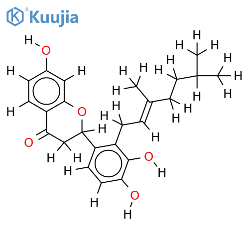 (S)-(E)-form-2'-(3,6-Dimethyl-2-heptenyl)-3',4',7-trihydroxyflavanone structure