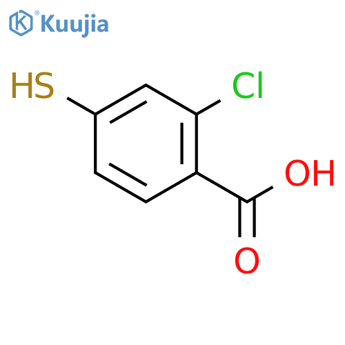 2-chloro-4-sulfanylbenzoic acid structure