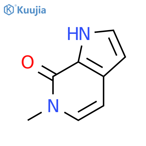 1,6-Dihydro-6-methyl-7H-pyrrolo2,3-cpyridin-7-one structure