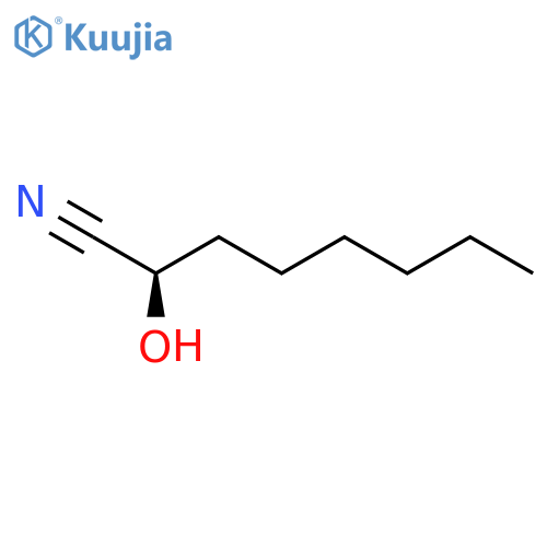 Octanenitrile, 2-hydroxy-, (R)- structure