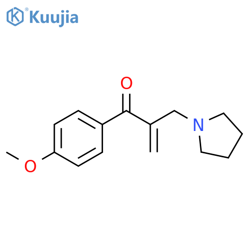 2-Propen-1-one, 1-(4-methoxyphenyl)-2-(1-pyrrolidinylmethyl)- structure