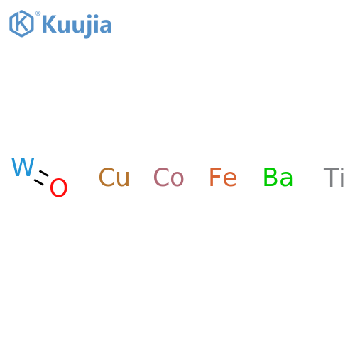 Barium cobalt copper iron titanium tungsten oxide structure