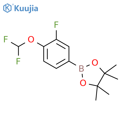 2-(4-Difluoromethoxy-3-fluoro-phenyl)-4,4,5,5-tetramethyl-1,3,2dioxaborolane structure
